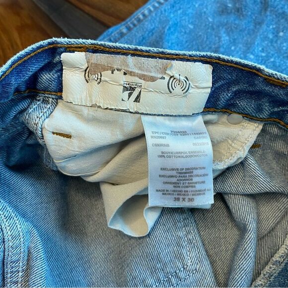 Dickies Work Jeans 38 x 30 Men’s Distressed Character Splatter Faded - Picture 14 of 16